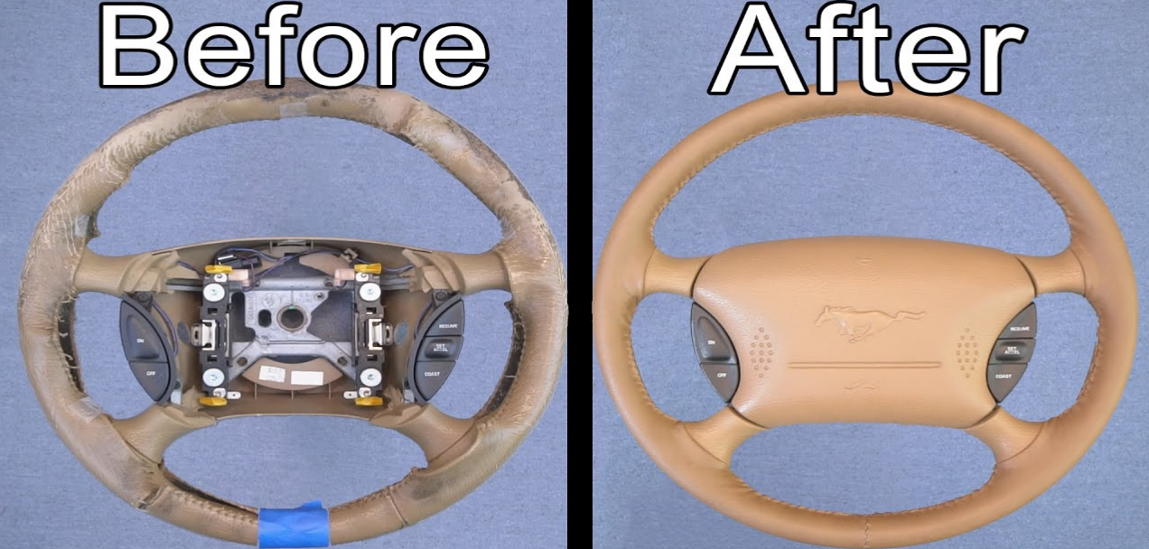 How do I make my steering wheel look new